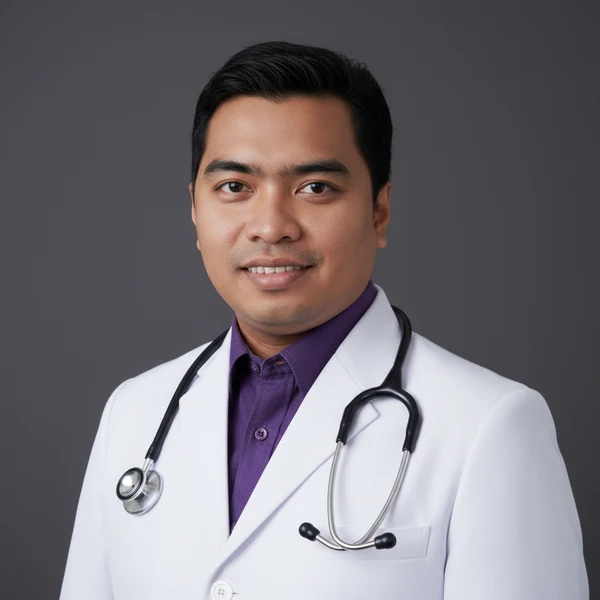 Poster jadwal praktek dr. Benyamin R T, SpOG di Apotek Bangka